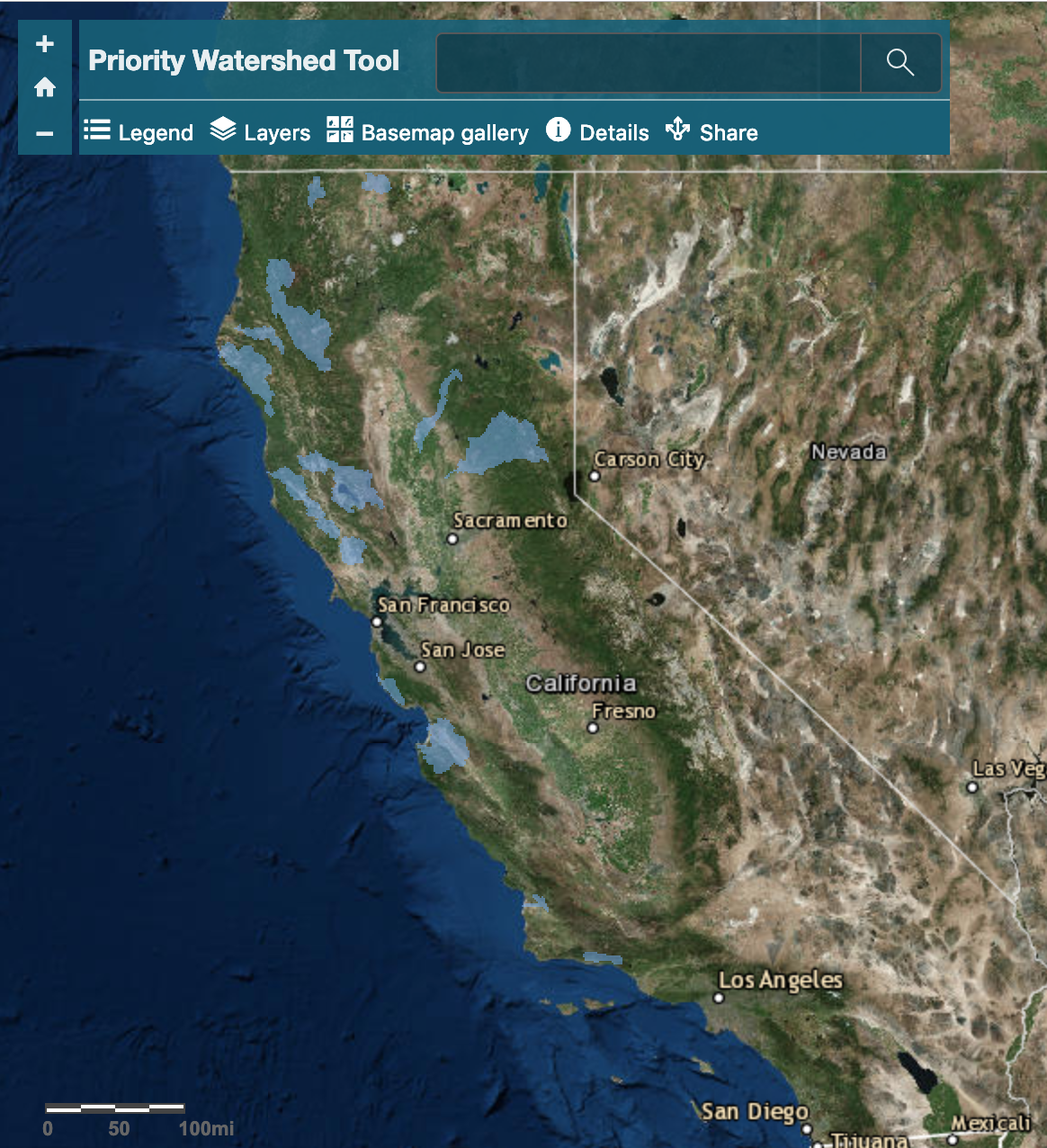 California State Water Board Priority Watershed Map for Cannabis Cultivation