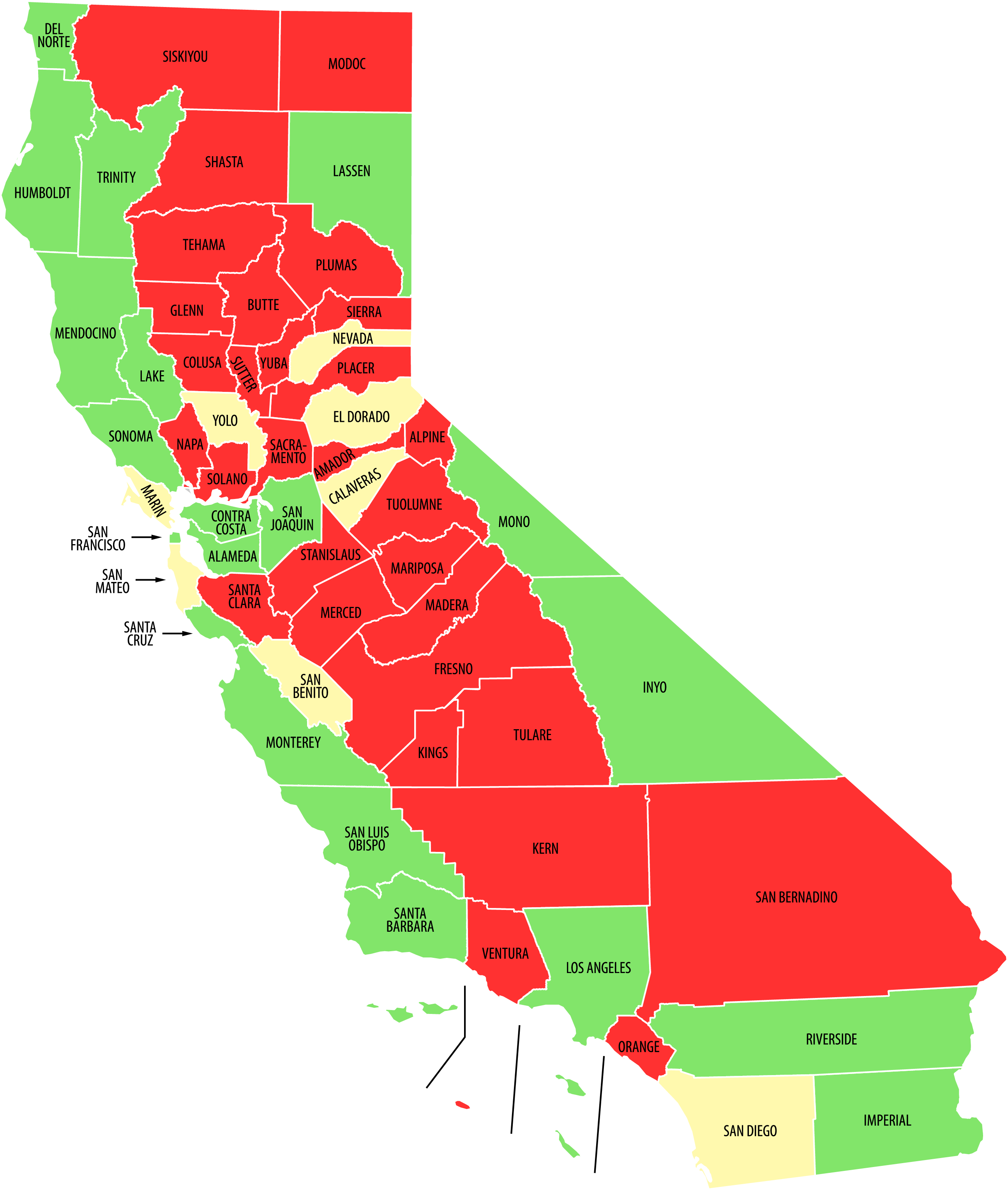 A Map Of California Counties Topographic Map Of Usa With States